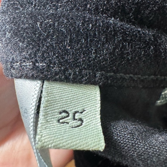 Rag & Bone Womens Black Velvet High Rise Ankle Skinny Style W1567Q232BLK Size 25 - Picture 7 of 7